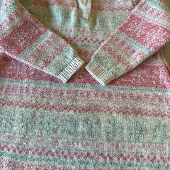 Gymboree - Pink and Cream Knit Dress - Picture 4 of 4